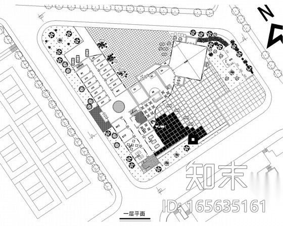 [课程设计]某二层大学生活动中心建筑方案cad施工图下载【ID:165635161】