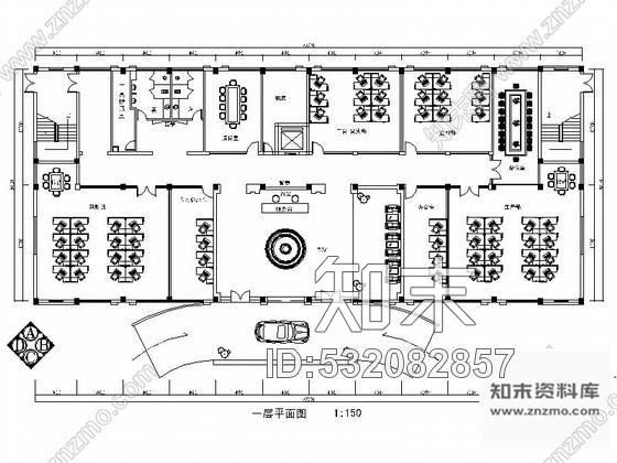 施工图浙江超全面电器公司四层办公楼室内CAD施工图施工图下载【ID:532082857】