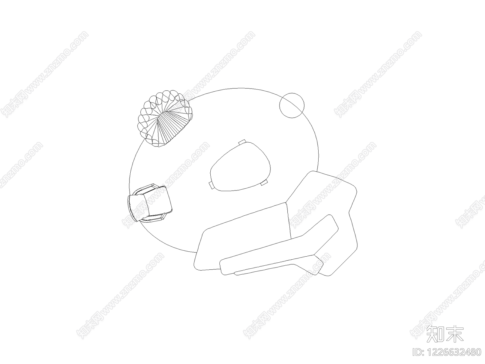 现代,意式沙发CAD图纸