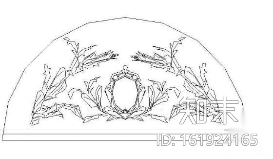 欧式雕花图块10cad施工图下载【ID:161924165】