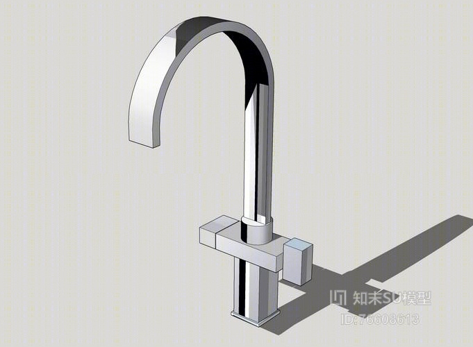 不锈钢水龙头SU模型下载【ID:76608613】