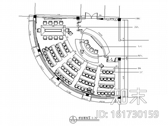 酒店小型会议室装修图（含效果）施工图下载【ID:161730159】