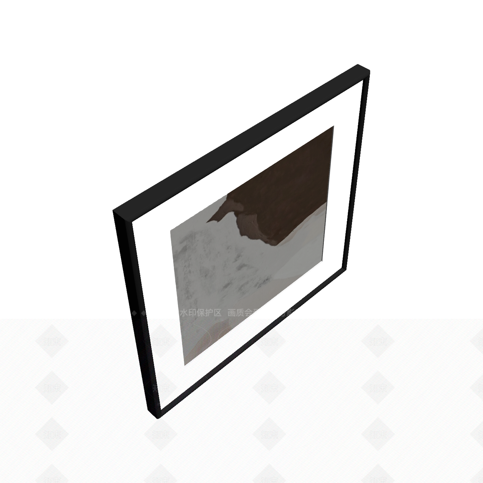 带框抽象挂画3D模型下载【ID:1206203573】