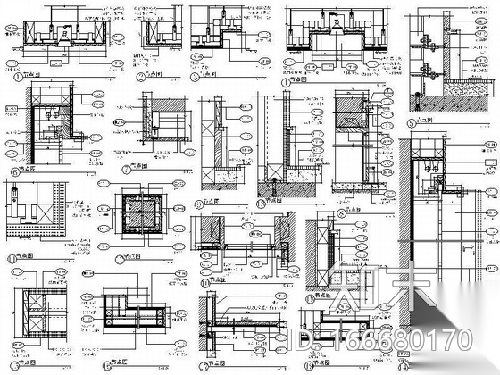 [成都]现代商务酒店施工图cad施工图下载【ID:166680170】