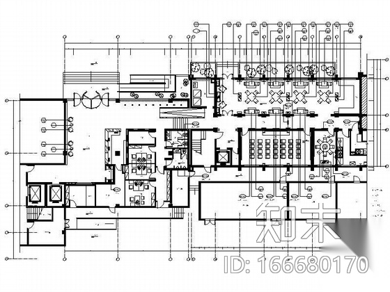 [成都]现代商务酒店施工图cad施工图下载【ID:166680170】