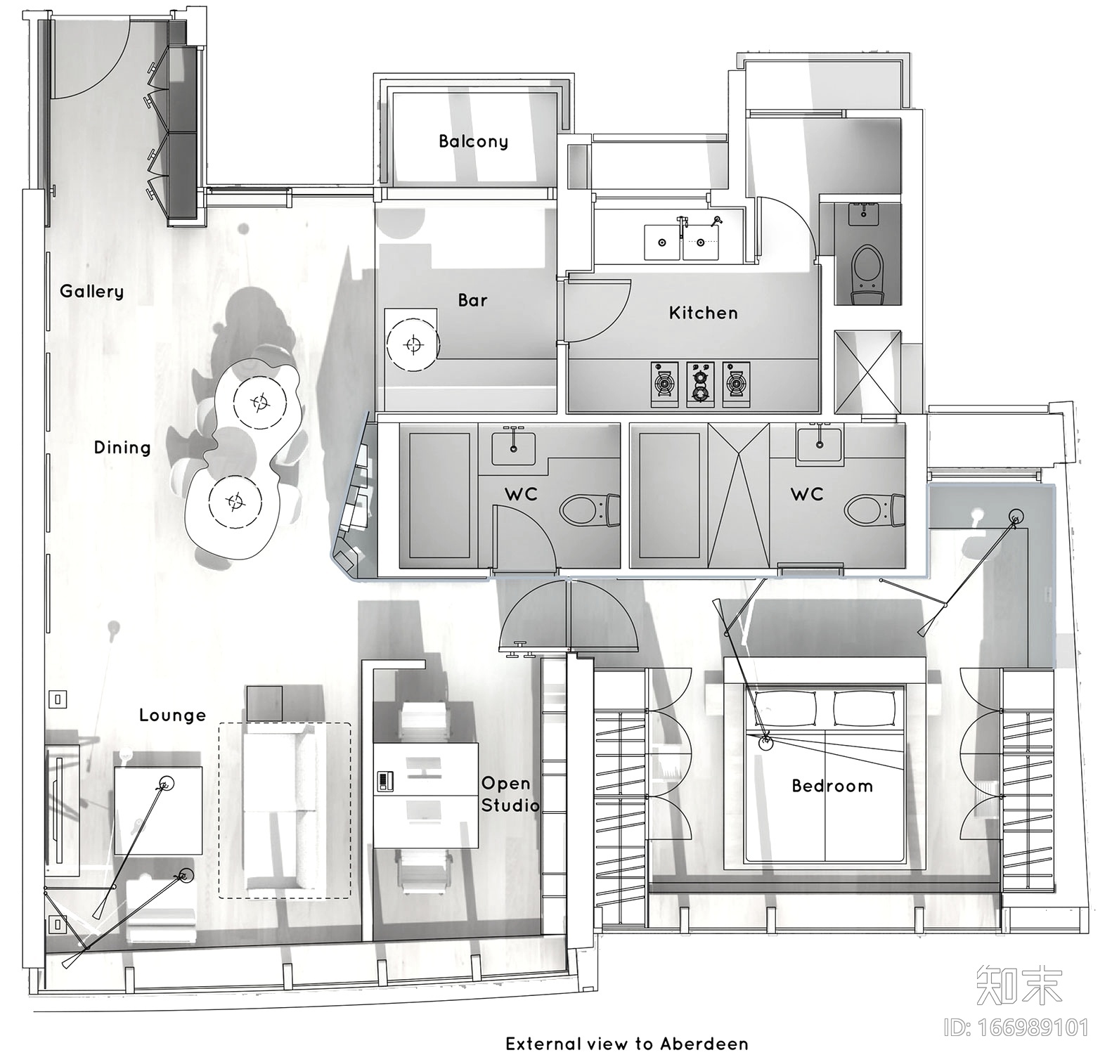 简约风格室内设计（附实景照片+施工图）20页施工图下载【ID:166989101】