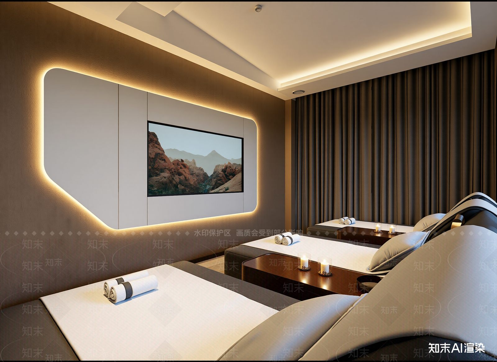 简约美容院3D模型下载【ID:1214808308】