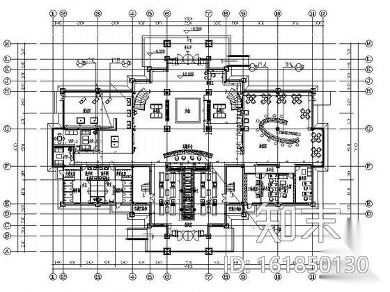 [武汉]某小区会所施工图cad施工图下载【ID:161850130】