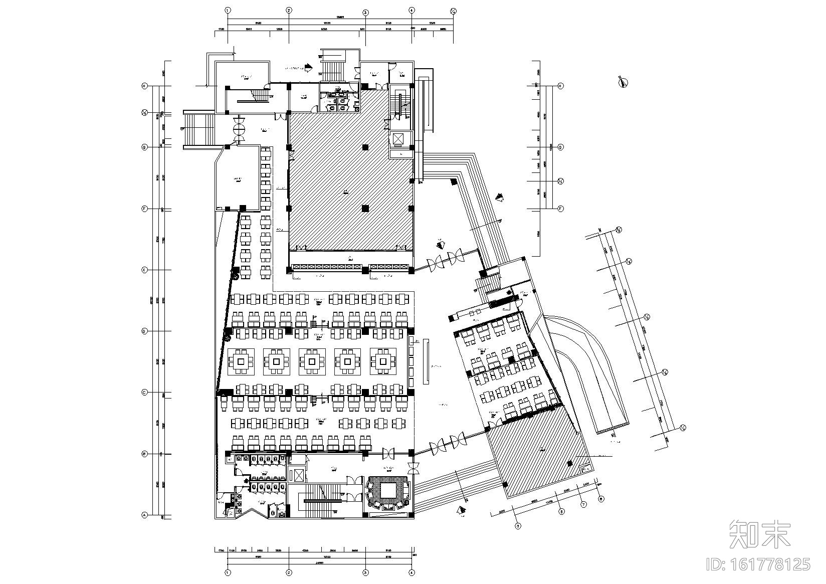 [四川]成都现代三层M5会所室内设计施工图施工图下载【ID:161778125】