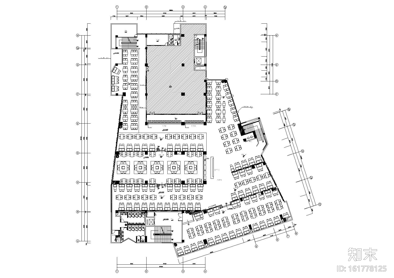 [四川]成都现代三层M5会所室内设计施工图cad施工图下载【ID:161778125】