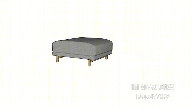 沙发凳SU模型下载【ID:818036538】