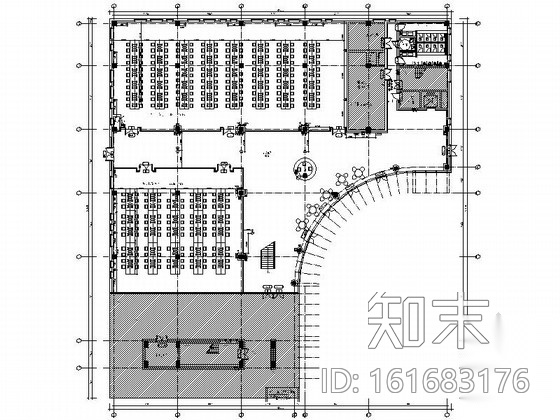 [成都]世界500强保险公司现代化综合性教育研修院图书馆...cad施工图下载【ID:161683176】