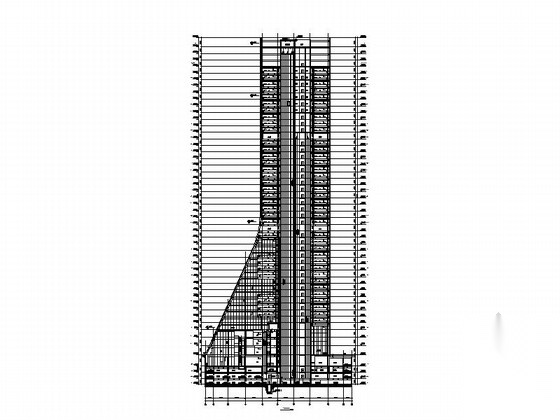 [广东]202米金融办公中心建筑施工图（2014年图纸）cad施工图下载【ID:168321115】