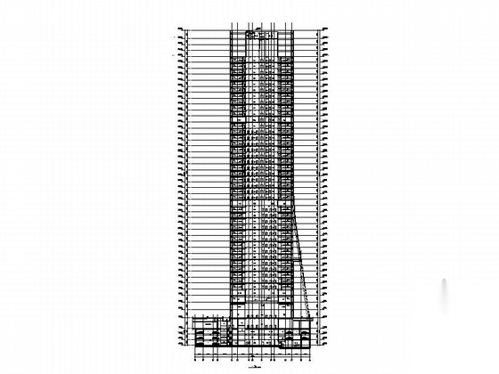 [广东]202米金融办公中心建筑施工图（2014年图纸）cad施工图下载【ID:168321115】