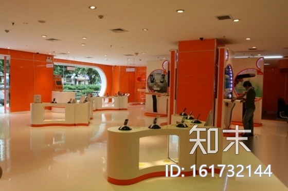 [山西]3G网络品牌专卖店室内装修图（含实景图）cad施工图下载【ID:161732144】