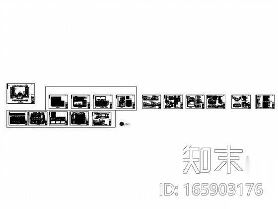 中医院现代门诊大厅室内装修图cad施工图下载【ID:165903176】