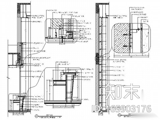 中医院现代门诊大厅室内装修图cad施工图下载【ID:165903176】