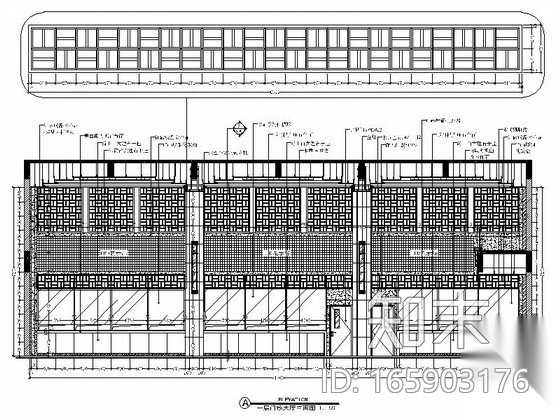 中医院现代门诊大厅室内装修图cad施工图下载【ID:165903176】