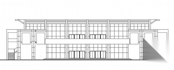 某学院食堂、多功能厅建筑施工图cad施工图下载【ID:167385126】