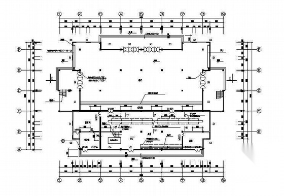 某学院食堂、多功能厅建筑施工图cad施工图下载【ID:167385126】