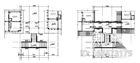 某二层古建搭建引梯工程施工图cad施工图下载【ID:166573179】