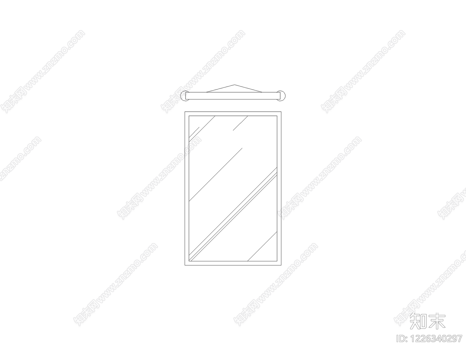 现代窗CAD图纸