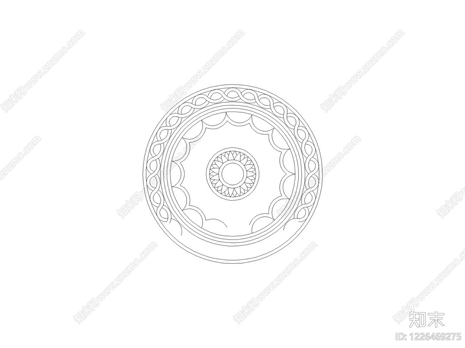 标识标牌构件cad施工图下载【ID:1226469275】