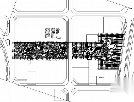 [重庆]县城文化广场景观工程园建施工图施工图下载【ID:161023154】