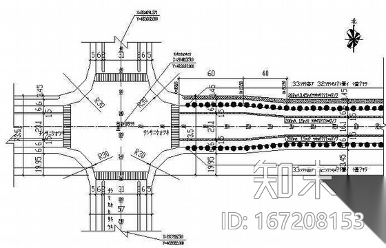 某市道路绿化设计图cad施工图下载【ID:167208153】