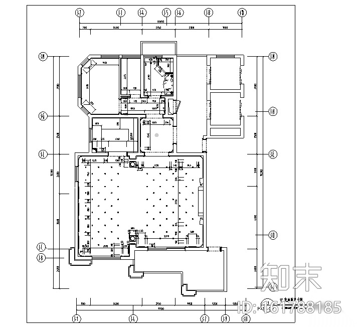 法式奢华中梁别墅设计施工图cad施工图下载【ID:161788185】