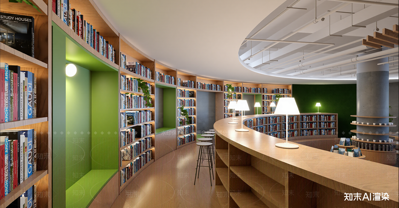侘寂书店SU模型下载【ID:1216021057】