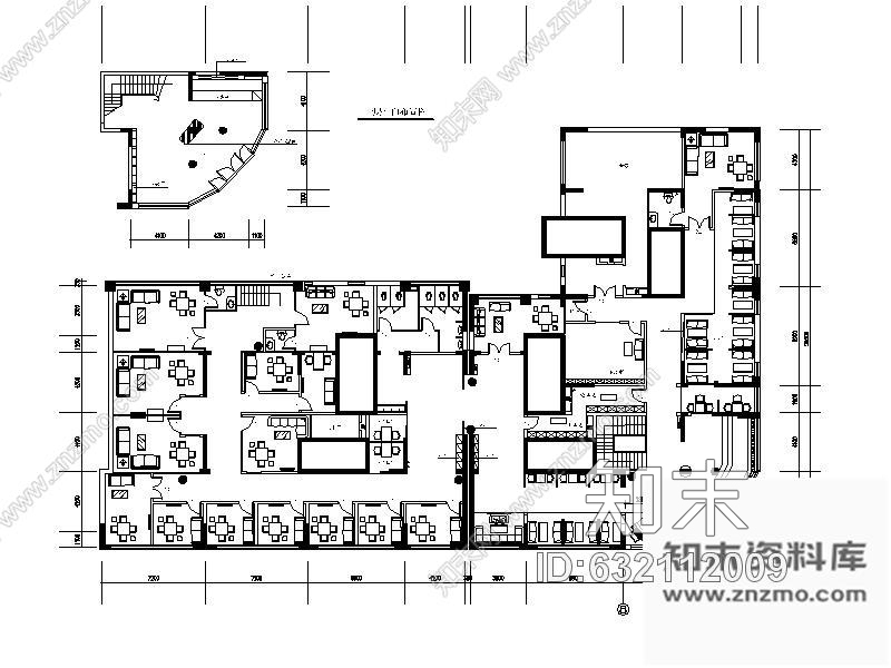 施工图某咖啡会所室内装修图cad施工图下载【ID:632112009】