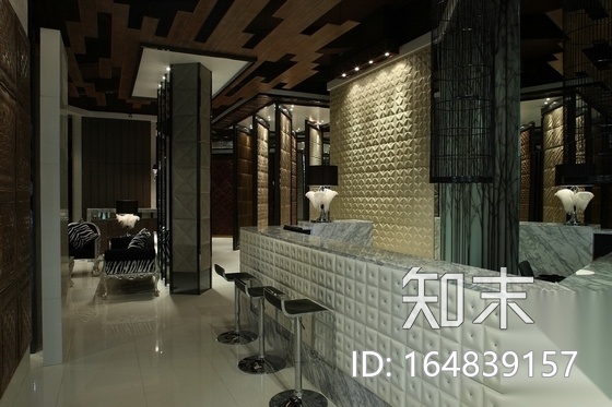 时尚高端建材混搭风格皮居展厅设计装修图（含实景）cad施工图下载【ID:164839157】