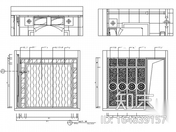 时尚高端建材混搭风格皮居展厅设计装修图（含实景）cad施工图下载【ID:164839157】