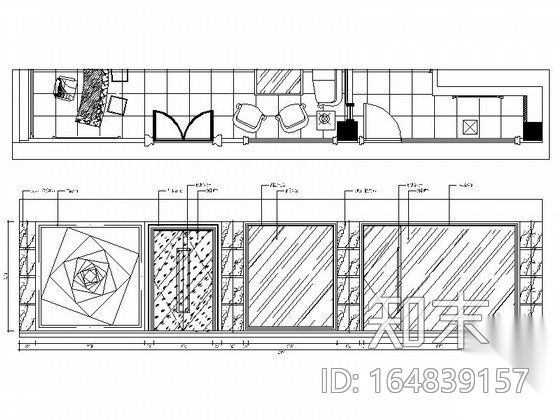 时尚高端建材混搭风格皮居展厅设计装修图（含实景）cad施工图下载【ID:164839157】