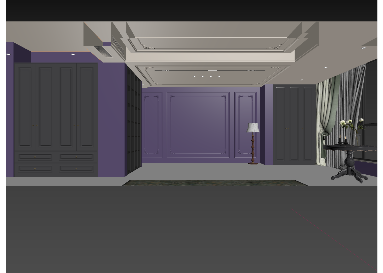 复古衣帽间3D模型下载【ID:1215052086】