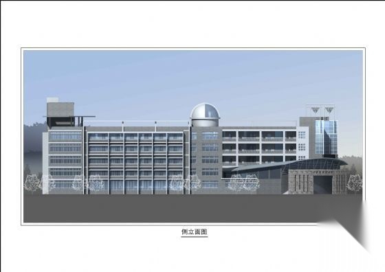 某示范中学整体校区建筑设计施方案cad施工图下载【ID:151402199】