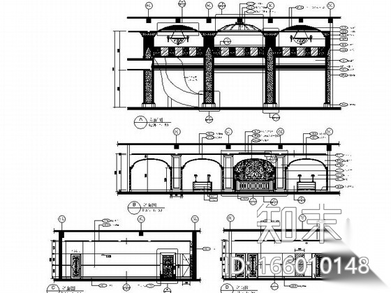 [重庆]豪华低密度住宅区高档休闲会所装修施工图cad施工图下载【ID:166010148】