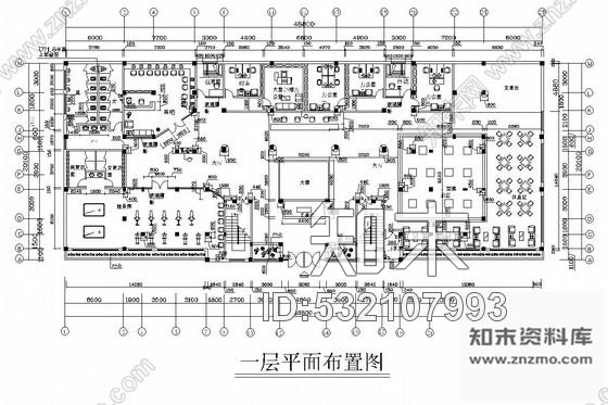 施工图某小区两层售楼中心和某户型装修施工图cad施工图下载【ID:532107993】