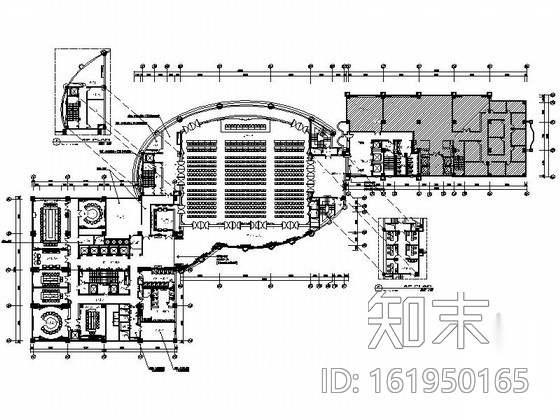 [江苏]某五星级酒店会议接待区室内装修施工图（含效果）cad施工图下载【ID:161950165】