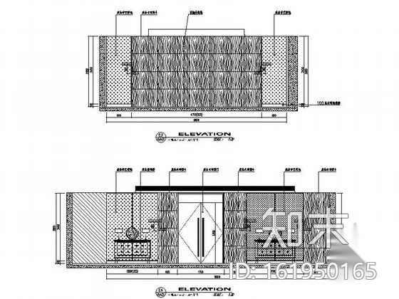 [江苏]某五星级酒店会议接待区室内装修施工图（含效果）cad施工图下载【ID:161950165】