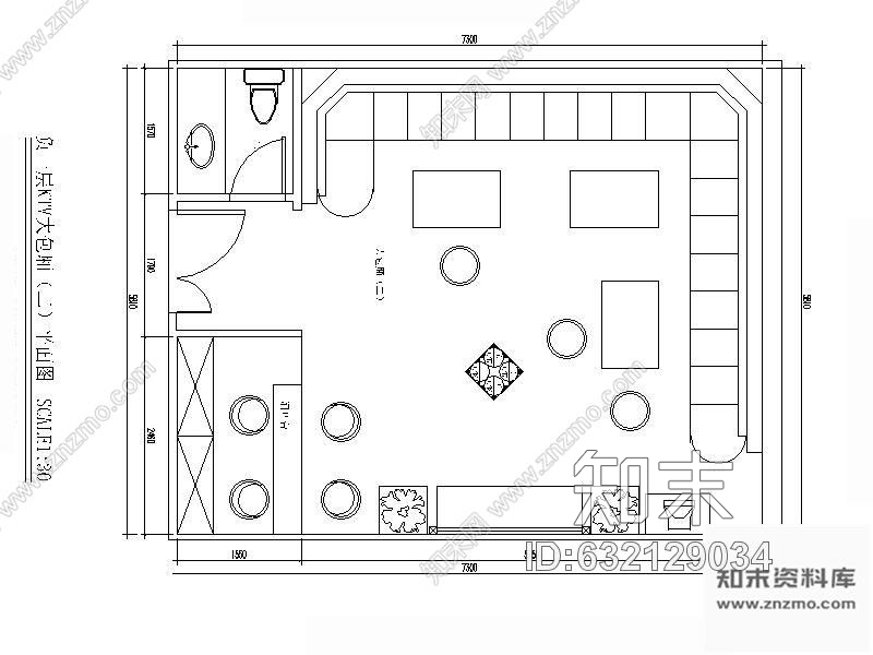 施工图某中型KTV包房装修图cad施工图下载【ID:632129034】