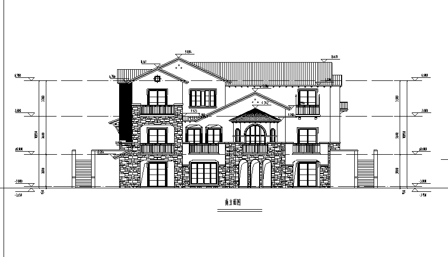 两层704平方米独栋别墅含地下室CAD图纸及SU模型cad施工图下载【ID:161761125】