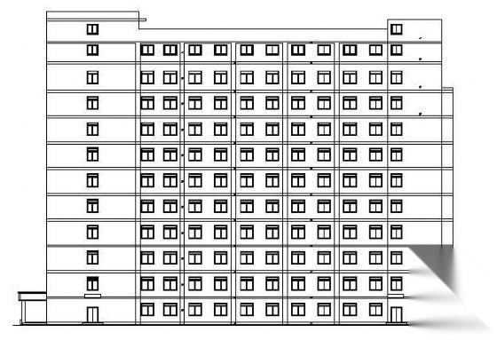 某市十一层医院外科病房楼建筑方案设计cad施工图下载【ID:151593141】