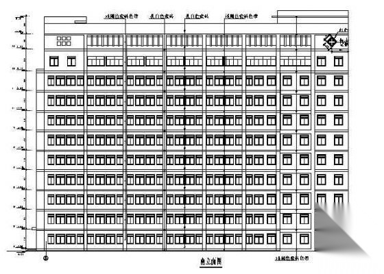 某市十一层医院外科病房楼建筑方案设计cad施工图下载【ID:151593141】