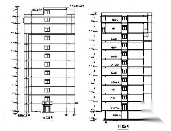 某市十一层医院外科病房楼建筑方案设计cad施工图下载【ID:151593141】