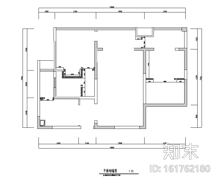 午后时光田园风二居室住宅设计施工图（附效果图）cad施工图下载【ID:161762180】