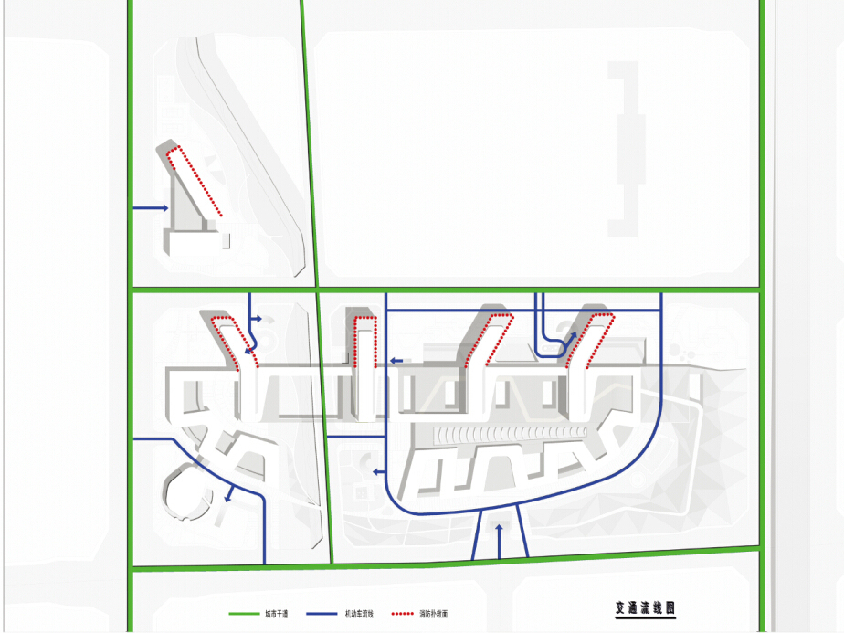 [北京]小清新设计感超大型甲级医院建筑设计方案文本cad施工图下载【ID:151583114】