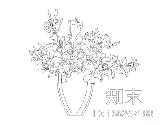 盆景植图块集cad施工图下载【ID:166267188】