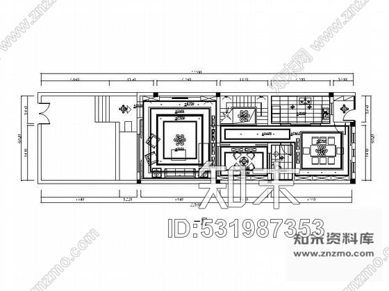 施工图苏州田园简欧四层别墅室内设计装修图cad施工图下载【ID:531987353】